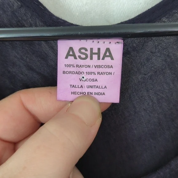 🍉 ASHA Black Purple Flowy Midi Dress One Size - Picture 2 of 6